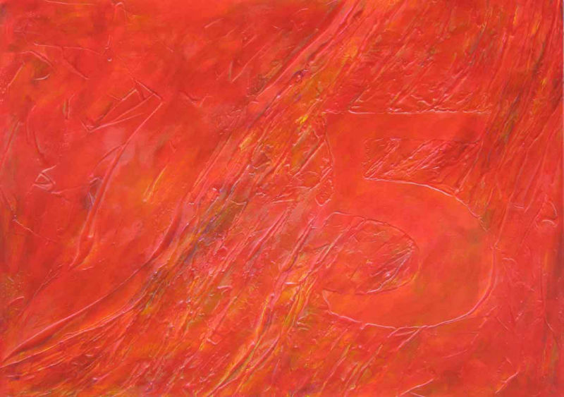 Acryl, Spachtelmasse auf Leinwand, 70 x 100 cm